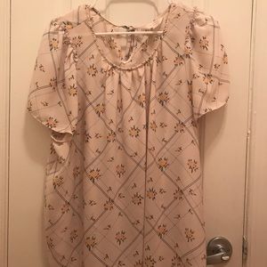 Lauren Conrad size xl top with tied bow